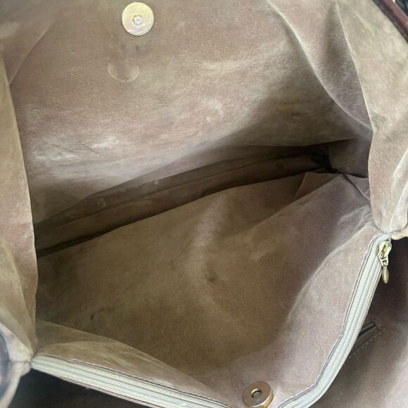 Oroton Australia Canvas & Leather Tote Bag - Picture 7 of 9